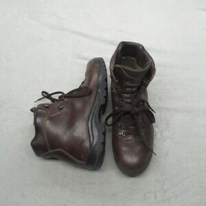 Vasque Mens 11.5 Hiking Boots Brown Leather Goretex Waterproof Trail Italy VTG